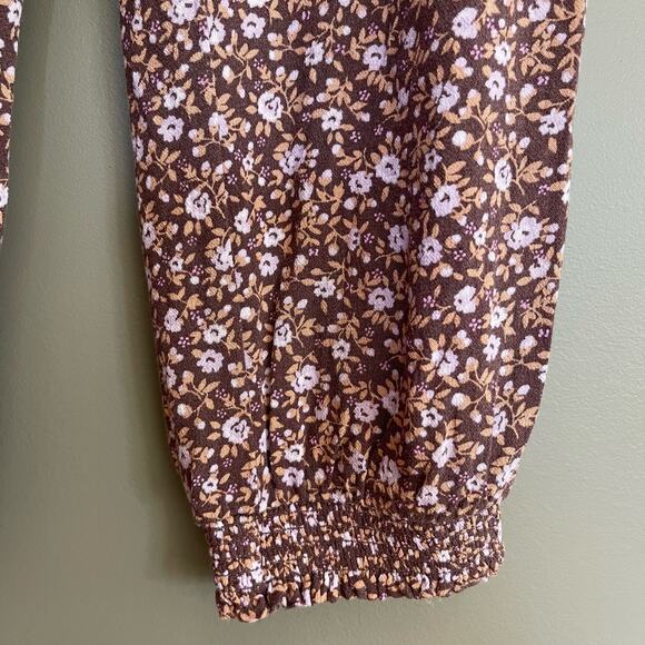 Aerie Homebody Jogger Pants Lightweight Size XS Casual Comfortable Mauve Floral - Picture 12 of 16